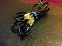 TELEFONSKI KABEL 2 KOSA (srebrn in črn)