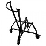 BIG GREEN EGG KOVINSKI PODSTAVEK NA KOLESIH Z INTEGRIRANIM ROČAJEM - L