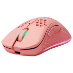 Brezžična igralna miška Deltaco, RGB roza