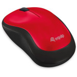 Brezžična optična miška Equip, udobna, rdeča, USB, R+L
