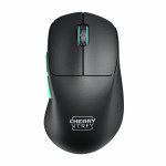 Brezžične slušalke CHERRY XTRFY M64. Črna brezžična miška