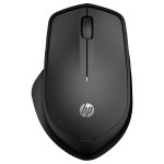 HP 285 Silent brezžična miška, ergonomska, za obe roki, 1200 DPI, črna