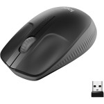 Logitech M190 optični brezžični črne barve