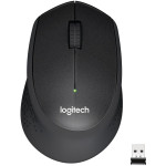 Logitech M330 SILENT PLUS brezžična črna