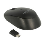 Optična mini miška s 3 gumbi, brezžična USB Type-C™ 2,4 GHz