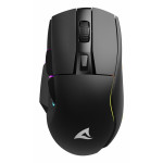 Optična miška Sharkoon Shark SGM50W, 6 gumbov, 6400 DPI, črna