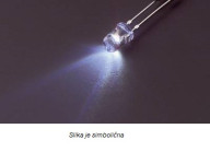 LED dioda, BELA, 5mm, 2300mcd, NSPW515DS