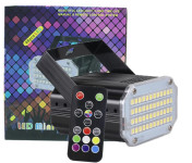 STROBOSKOP, 48 LED, DELUJE PO GLASBI, LASER LIGHT SHOW