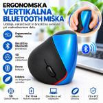 Ergonomska 5D brezžična optična miška za levičarje - NAJNIŽJA CENA*