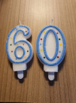 Svečke za torto 60 let