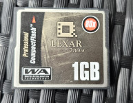 CF Lexar Professional 1GB 80x Speed CompactFlash Memory Card - VGC  CE