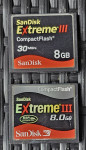CF SanDisk Extreme III  CompactFlash®  30MB/s  8GB Cena za kos 10€ Lju