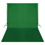 vidaXL Podporni sistem za ozadje 300 x 300 cm zelene barve