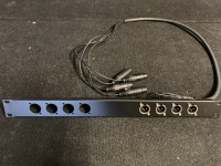 19" panel z 4x Neutrik konektorji