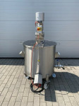 Inox kotel dvostenski 150 l na glicerin z mešalom, Novo!