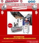 Industrijski vijačni kompresorji Champion 22 kw AKCIJA DO 30.11.2025