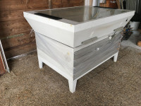 Kovinska industrijska miza s predalniki (redko)