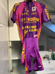 SKINSUIT KOLESARSKI DRES+KOLESARSKE HLAČKE V ENEM,zadaj 3x žepek /