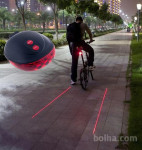 zadnja laser led luč za kolo