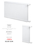 Odprodaja zaloge - Radiator 21K 70x30h cm,  Bel sijaj RADEL