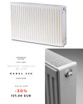 Odprodaja zaloge - Radiator 40 x 90H cm, bel sijaj RADEL 33K
