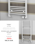 Odprodaja zaloge - Radiator 75x120,4 cm, bel sijaj KORALUX RONDO PLUS