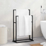 vidaXL Prostostoječe stojalo za brisače črno 48x24x78,5 cm železo