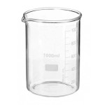 ČAŠA 1000 ML (1 L) – BOROSILIKATNO STEKLO 3.3, GRADUIRANA