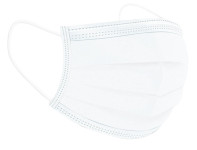 10x Otroška zaščitna maska higienska – 3 slojna bela v zip vrečki