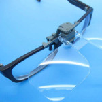 Natakljivi preklopni povečevalni stekli za očala, faktor povečave 2X