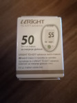 Uright TD-4277 50 TESTNIH LISTICEV ZA MERJENJE GLUKOZE
