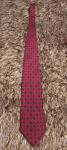 Svilena kravata Fendi v rdeči barvi