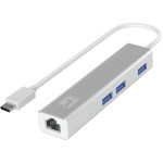 Adapter USB-C -> RJ45 10/100/1000.3xUSB3.0 0.15m siv