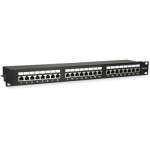 Equip Patchpanel 24x RJ45 Cat5e 19˝ 1HE črni