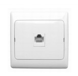 Nadometna vtičnica, ethernet BELA RJ45 Podatkovna vtičnica 6P4CRJ45