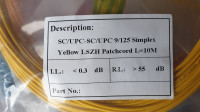 Optične vrvice, optični patch kabel SC/UPCSM Simplex in LS/ST