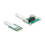 Pretvornik mini PCIe vtiča na režo PCI Express x1 s fleksibilnim kablo