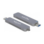 Zunanje ohišje za M.2 NVMe PCIe SSD s priključki USB Type-C™ in