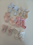 6 parov nogavičk za novorojenčka