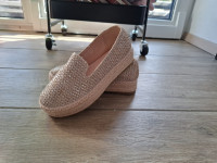 espadrile roza, svetlikajoce, 36