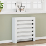 vidaXL Pokrov za radiator bel 78x20x82 cm inženirski les