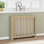 vidaXL Pokrov za radiator sonoma hrast 104x20x82 cm inženirski les