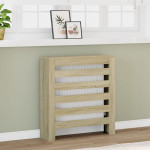 vidaXL Pokrov za radiator sonoma hrast 78x20x82 cm inženirski les