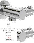 Odprodaja zaloge - Držalo tuš ročke + priklop