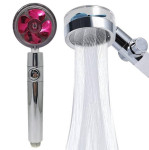 Tuš ročka s turbino funkcijska glava prozorno vijolična