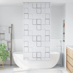 vidaXL Rolo zavesa za prho 100x240 cm kvadratni vzorci