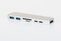 Hyper HyperDrive Multiport Adapter USB C Dongle for MacBook Pro Silver