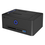 IB-1233CL-CR klon postaja za trdi disk in SSD z bralnikom kartic