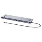 MANHATTAN priklopna postaja 12-v-1 4K 1x HDMI 2x DP 3x USB-A