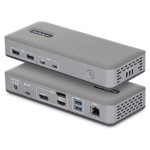 StarTech.com USB-C priklopna postaja za 3 monitorje, 100 W PD, 4K, 6 U